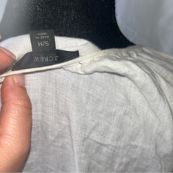 J. Crew White Cotton-linen tiered maxi beach dress (SIZE Small/Medium) Lined - Picture 3 of 7
